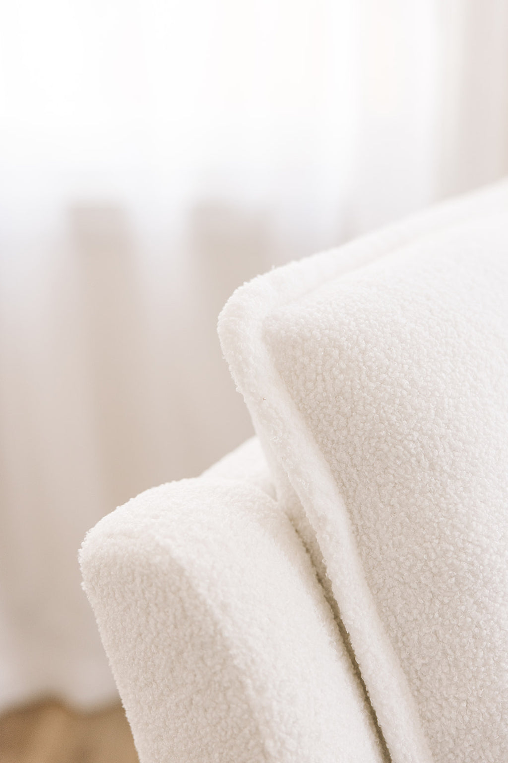 Nursery Recliner Chair - The Chloé Glider - Milk