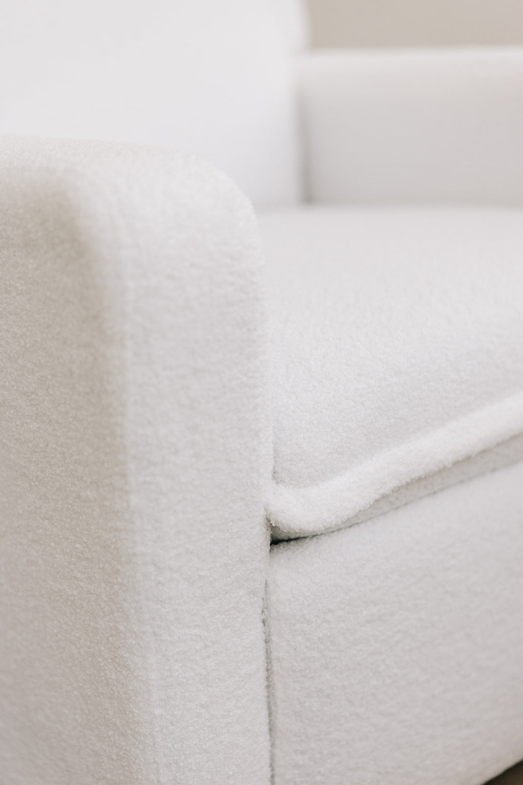 Nursery Recliner Chair - The Chloé Glider - Milk