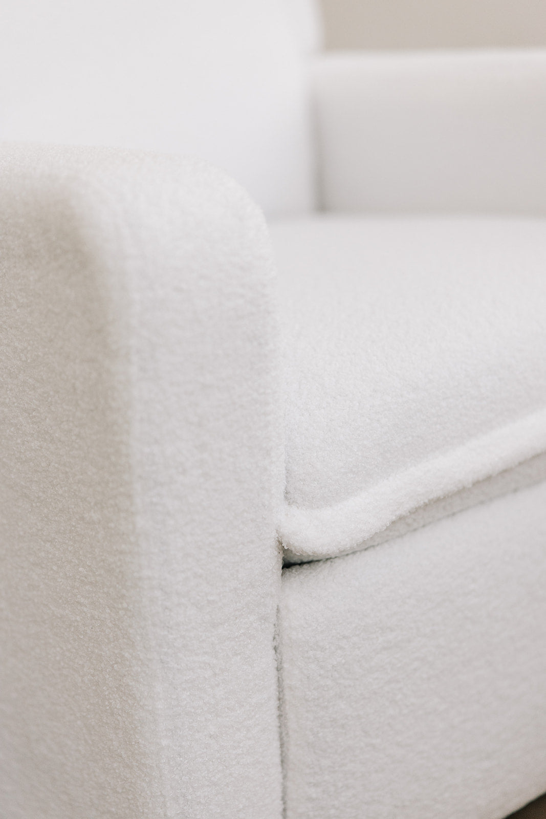 Nursery Recliner Chair - The Chloé Glider - Milk