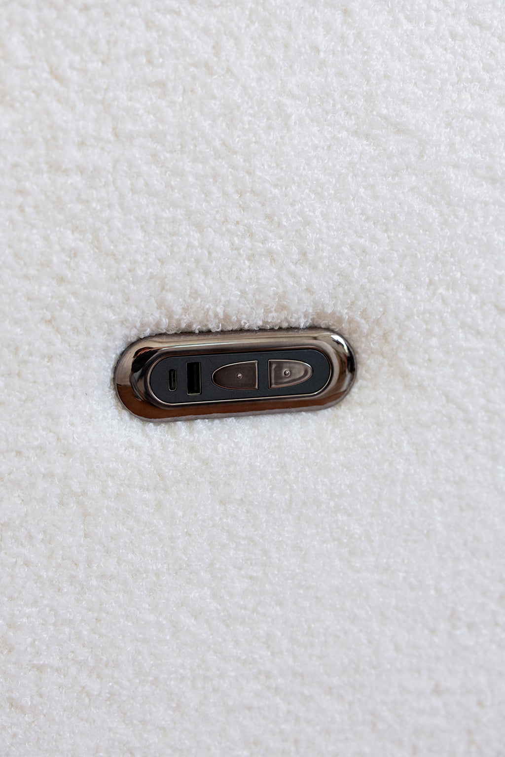 Premium USB -C and USB -A charging ports, sophisticated Chair Love Louie